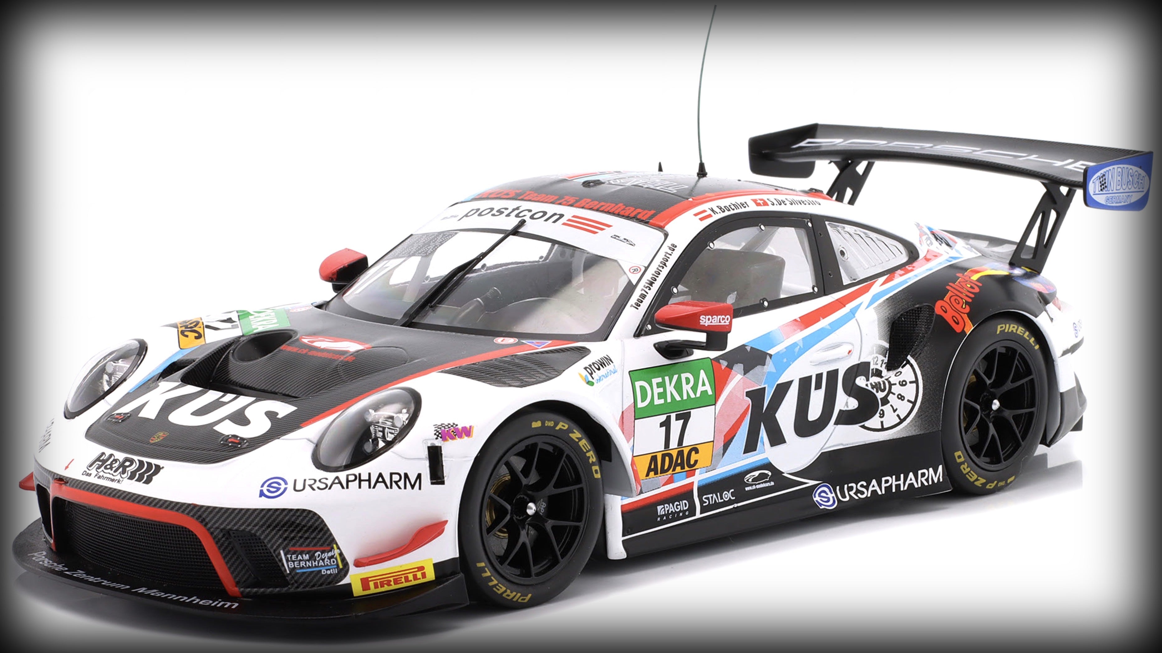 Porsche 911 GT3 R Nr.17 KÜS TEAM75 GT MASTERS 2020 IXO 1:18