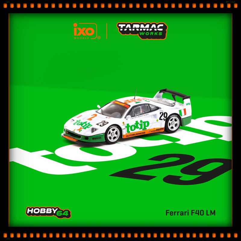 Laad de afbeelding in de Gallery-viewer, Ferrari F40 24H Le Mans 1994 TARMAC WORKS 1:64
