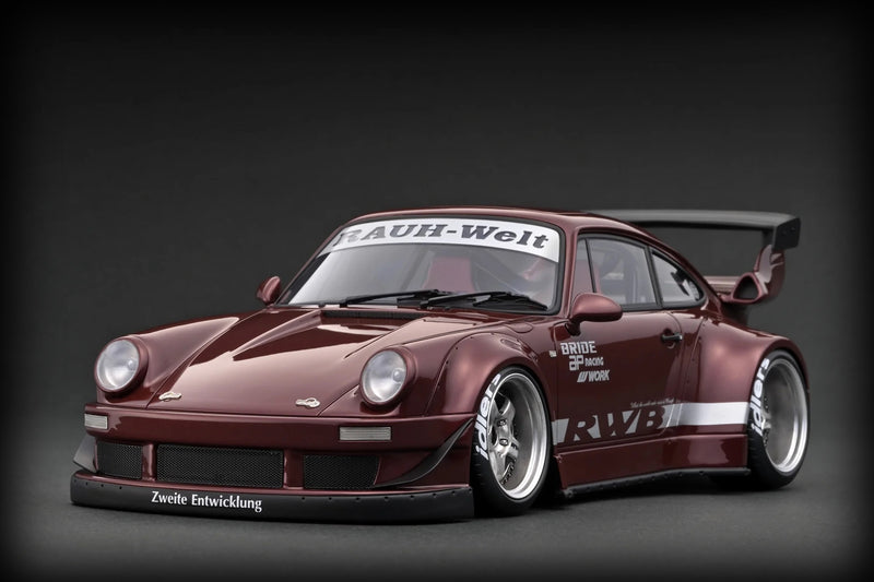 Laad de afbeelding in de Gallery-viewer, Porsche RWB 930 Donkerrood IGNITION MODEL 1:18
