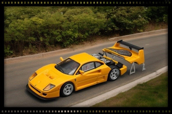 Load image into Gallery viewer, Ferrari F40 LM PRESS VERSION 1996 Yellow TECNOMODEL 1:64
