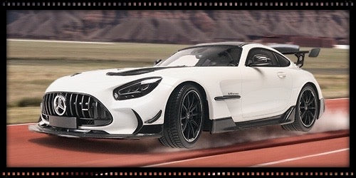 Chargez l&#39;image dans la visionneuse de la galerie, Mercedes Benz AMG GT BLACK SERIES 2020 Blanc/Noir MINICHAMPS 1:18
