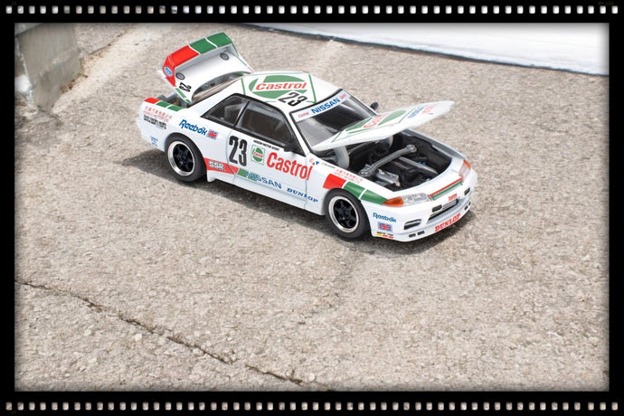 Skyline GT-R R32 #23 Macau Guia Race 1990 Winnaar Wit/Rood/Groen POP RACE 1:64