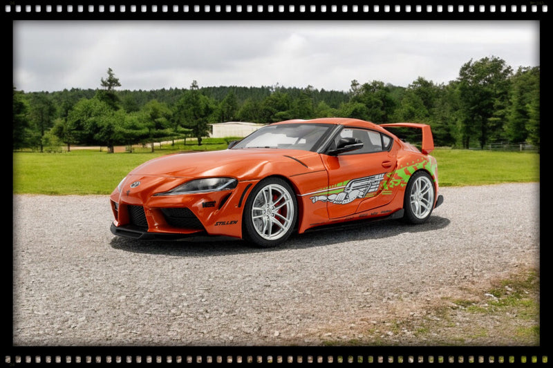 Load image into Gallery viewer, Toyota GR SUPRA TRIBUTE ORANGE 2024 SOLIDO 1:18
