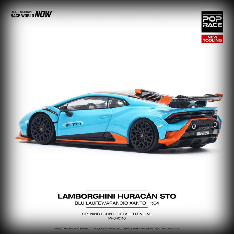 Load image into Gallery viewer, Lamborghini Huracan Blue/Orange POP RACE 1:64
