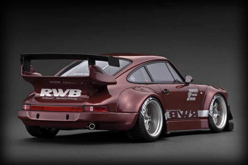 Laad de afbeelding in de Gallery-viewer, Porsche RWB 930 Donkerrood IGNITION MODEL 1:18
