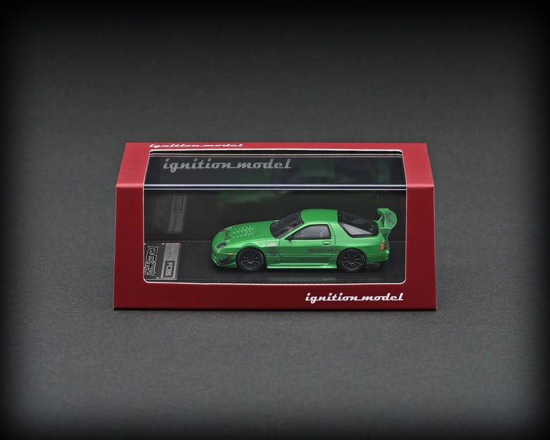 Load image into Gallery viewer, Mazda RX-7 (FC3S) RED Amemiya GREEN IGNITION MODEL 1:64
