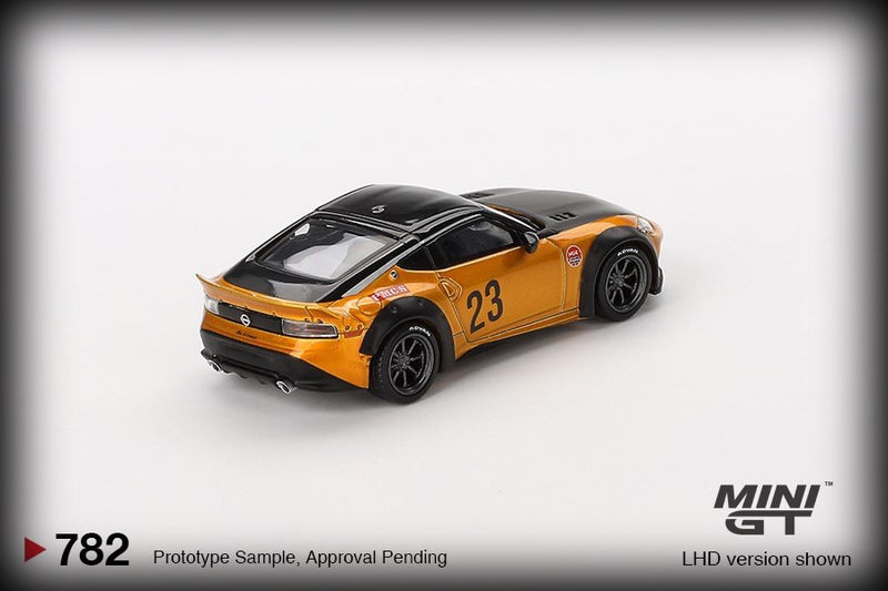 Load image into Gallery viewer, Nissan 400Z LB NATION WORKS GOLD 2024 (RHD) MINI GT 1:64
