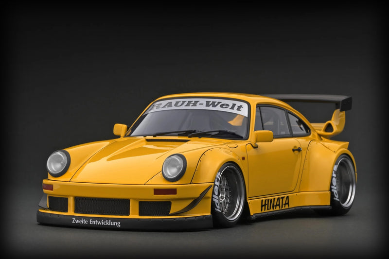 Laad de afbeelding in de Gallery-viewer, Porsche RWB 930 Geel IGNITION MODEL 1:18
