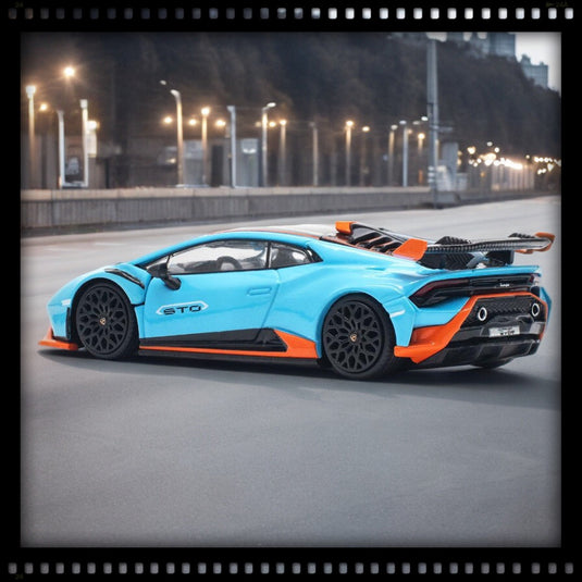 Lamborghini Huracan Blue/Orange POP RACE 1:64