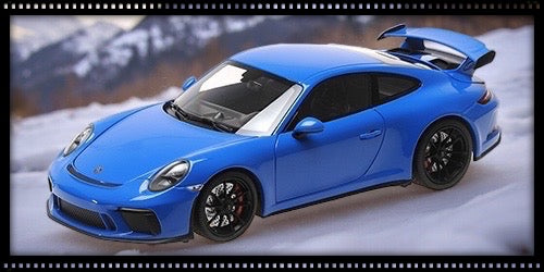 Porsche 911 (991) GT3 2018 Blue MINICHAMPS 1:18