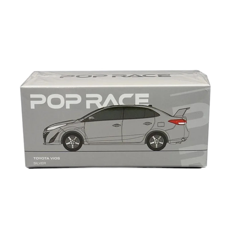 Load image into Gallery viewer, Toyota GR VIOS Silver POP RACE 1:64
