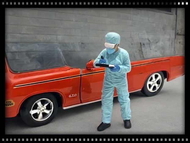 Hazmat Crew figuur 4 (auto niet inbegrepen) AMERICAN DIORAMA 1:18