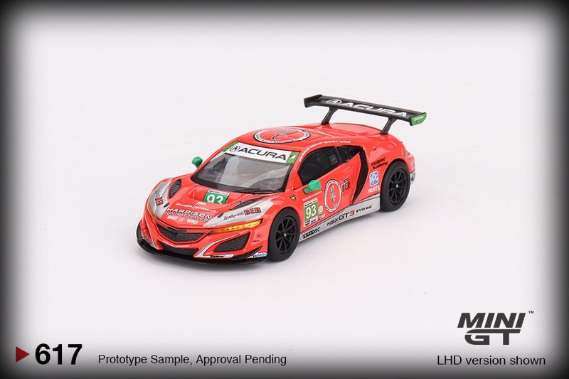 Load image into Gallery viewer, Acura NSX GT3 Evo22 #93 WTR RacersEdge Motorsport IMSA 2023 Daytona 24H Red/Grey (LHD) MINI GT 1:64
