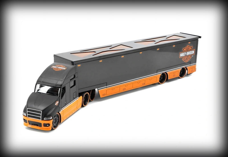 Load image into Gallery viewer, Daimler Truck Harley-Davidson Black/Orange  MAISTO 1:64
