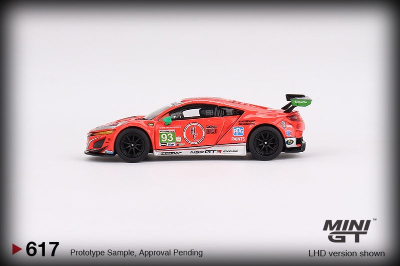 Load image into Gallery viewer, Acura NSX GT3 Evo22 #93 WTR RacersEdge Motorsport IMSA 2023 Daytona 24H Red/Grey (LHD) MINI GT 1:64
