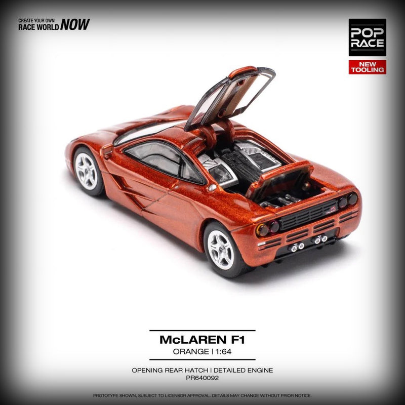 Chargez l&#39;image dans la visionneuse de la galerie, McLaren F1 Orange POP RACE 1:64
