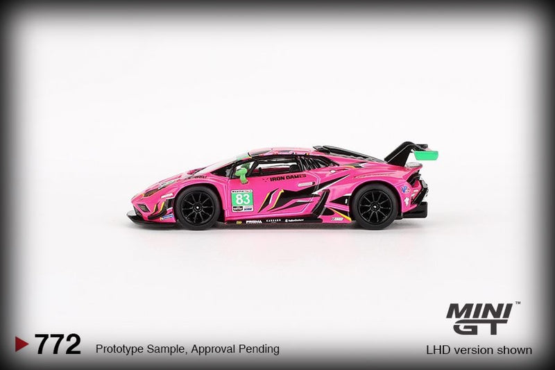 Load image into Gallery viewer, Lamborghini HURACAN GT3 EVO2 #83 IRON DAMES DAYTONA 24 HRS 2023 MINI GT 1:64

