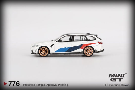 Bmw M3 TOURING (G81) M PERFORMANCE ALPINE WHITE 2023 MINI GT 1:64