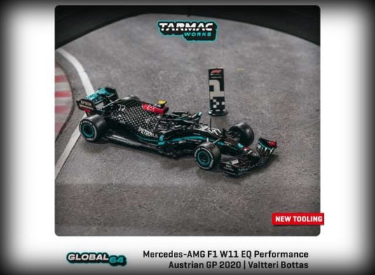 Mercedes Benz AMG F1 W11 EQ Performance #77 Valtteri Bottas Winner Austrian Grand Prix 2020 TARMAC WORKS 1:64