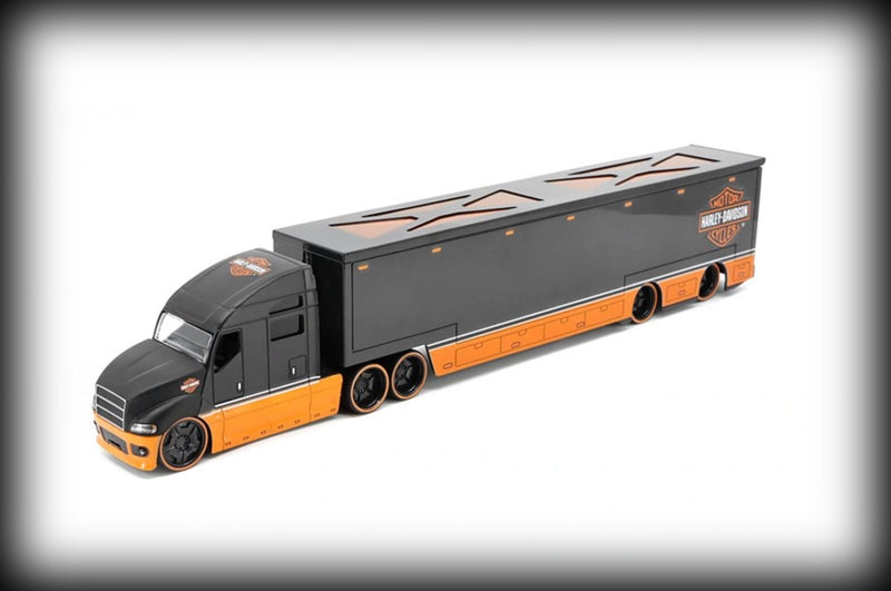 Load image into Gallery viewer, Daimler Truck Harley-Davidson Black/Orange  MAISTO 1:64
