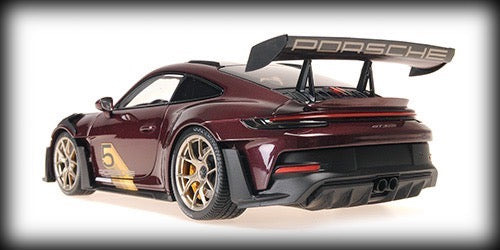 Porsche 911 (992) GT3RS 2023 PURPLE W GOLD WHEELS MINICHAMPS 1:18