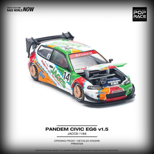 Pandem Honda Civic EG6 v1.5 *JACCS* Various POP RACE 1:64