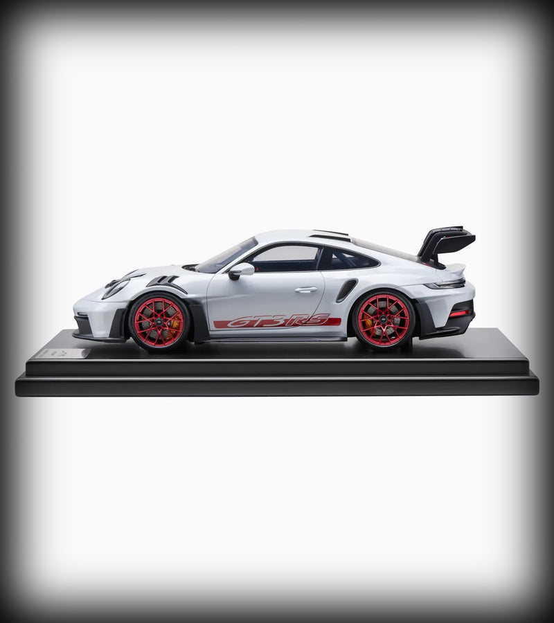 Load image into Gallery viewer, Porsche 911 GT3 RS (992) Grey/Red - LIMITED EDITION 300 pieces - PORSCHE DEALERMODEL 1:12
