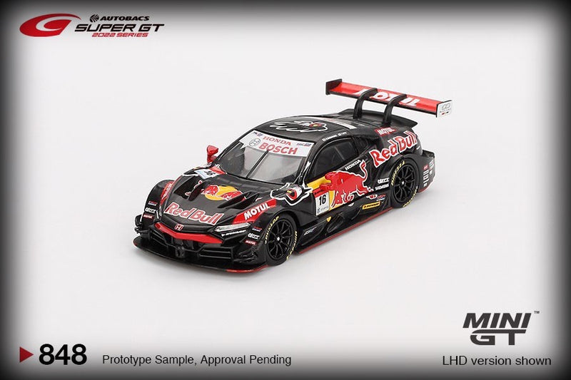 Load image into Gallery viewer, Honda NSX GT #16 RED BULL MOTUL MUGEN SUPER GT SERIES 2022 MINI GT 1:64
