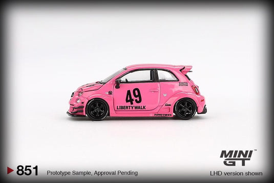 Fiat 595 ABARTH LB-WORKS X ABAS WORKS ROOS 2024 (LHD) MINI GT 1:64