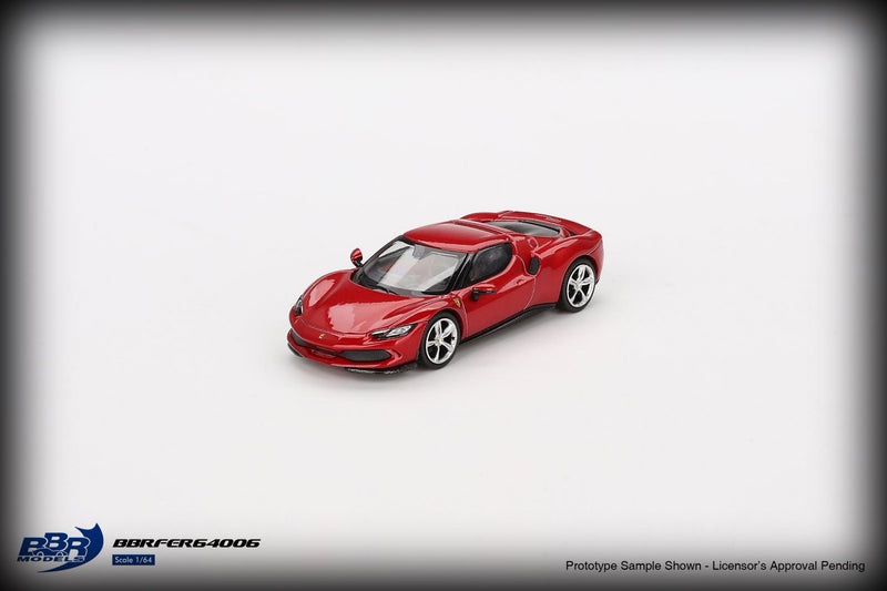 Laad de afbeelding in de Gallery-viewer, Ferrari 296 GTB F1-75 Rood Imola 2024 BBR Models 1:64
