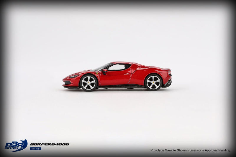 Laad de afbeelding in de Gallery-viewer, Ferrari 296 GTB F1-75 Rood Imola 2024 BBR Models 1:64
