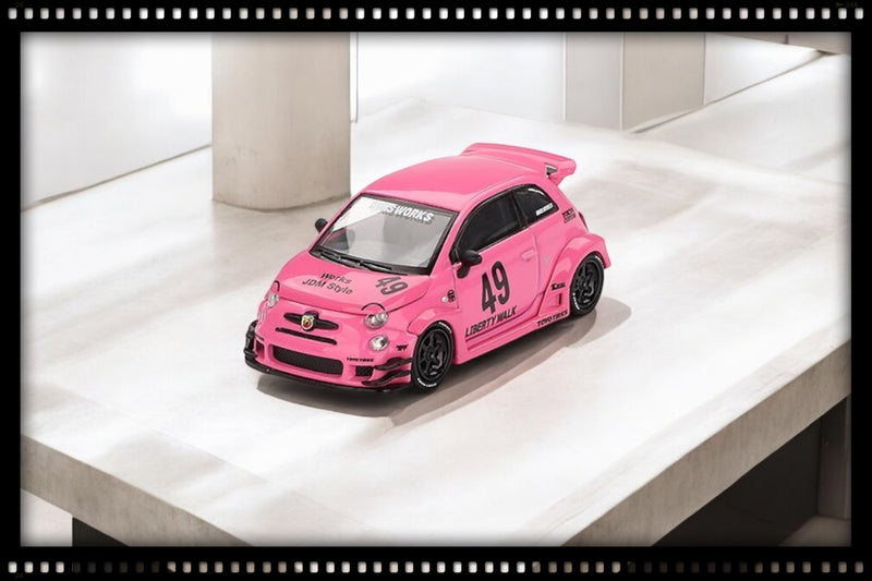 Load image into Gallery viewer, Fiat 595 ABARTH LB-WORKS X ABAS WORKS PINK 2024 (LHD) MINI GT 1:64
