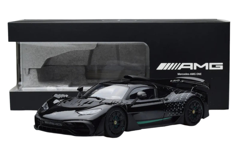 Chargez l&#39;image dans la visionneuse de la galerie, Mercedes-Benz AMG ONE (C298) Noir/Vert MERCEDES-BENZ DEALERMODEL 1:18
