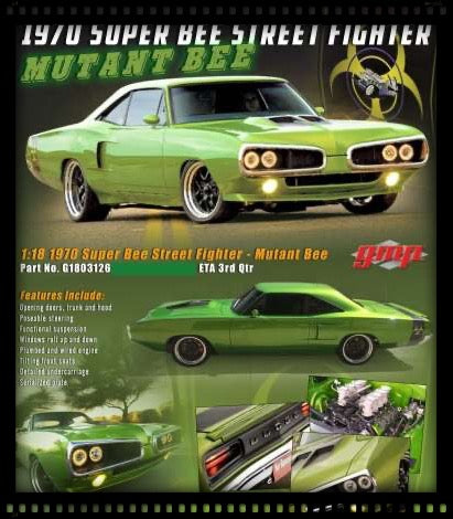 Dodge Super Bee Street Fighter 1970 *Mutant Bee* VERT ACME 1:18