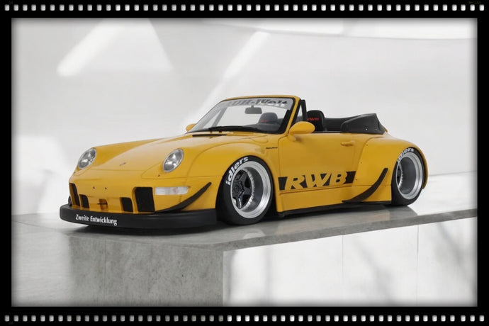 Porsche RWB Bodykit Nohra Yellow 2023 GT SPIRIT 1:18