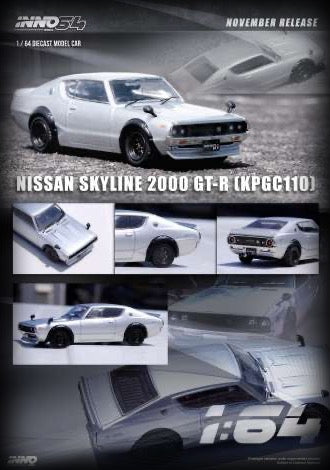 Load image into Gallery viewer, Nissan Skyline 2000 GT-R (KPGC110) INNO64 Models 1:64
