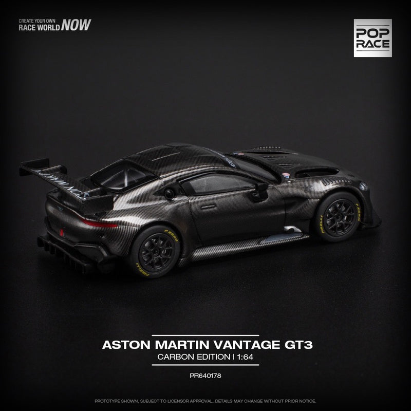 Load image into Gallery viewer, Aston Martin GT3 Carbon edition POP RACE 1:64
