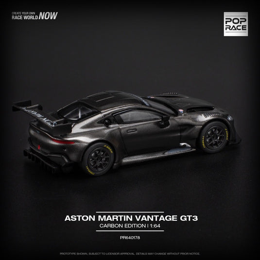 Aston Martin GT3 Carbon editie POP RACE 1:64