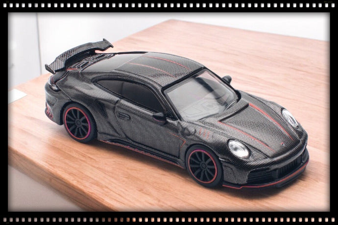 Porsche 992 Stinger GTR Carbon Edition *Redline* Anthracite POP RACE 1:64