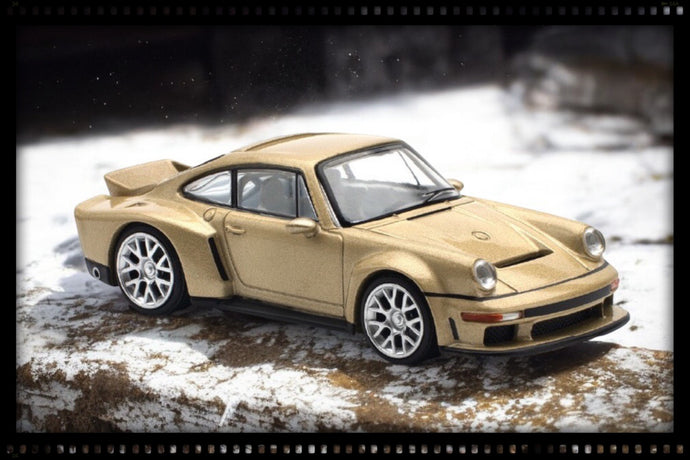 Porsche Singer DLS Turbo (Road) Gold POP RACE 1:64