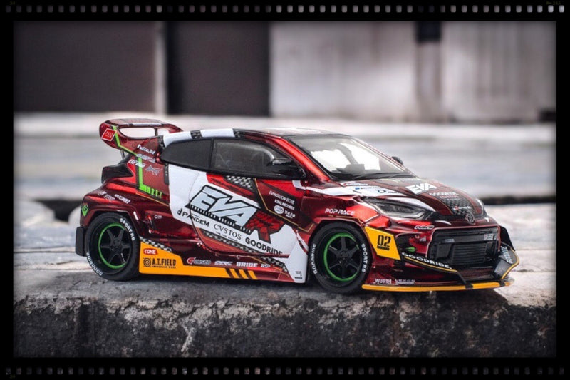 Laad de afbeelding in de Gallery-viewer, Toyota GR Yaris Eva RT Productie Model-02 Goodride Diverse POP RACE 1:64
