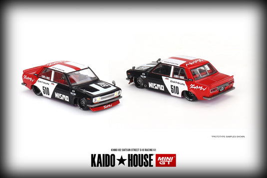 *PREORDER* Kaido House x MINI GT 1/64 Nissan Datsun Street 510 Racing V1 in  Black Carbon