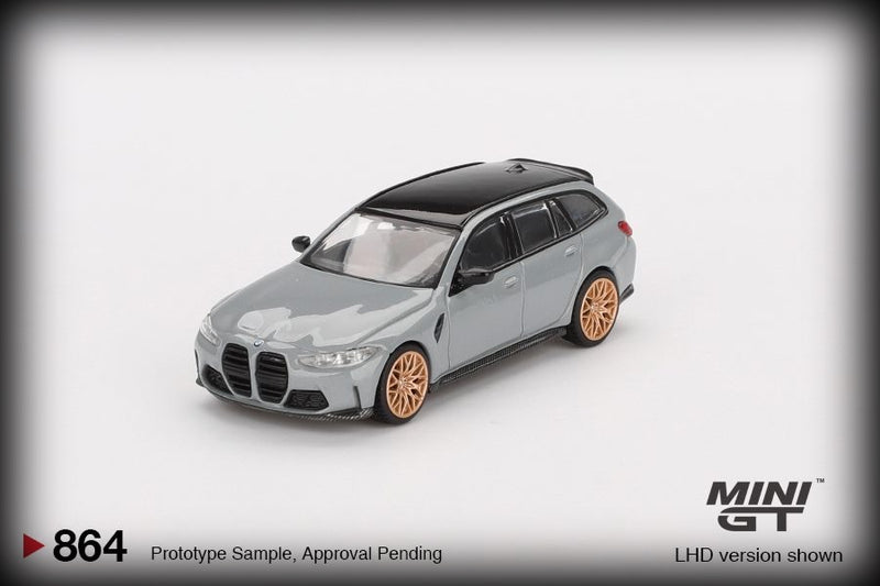 Laad de afbeelding in de Gallery-viewer, Bmw M3 TOURING (G81) COMPETITION BROOKLYN GRIJS 2024 (LHD) MINI GT 1:64
