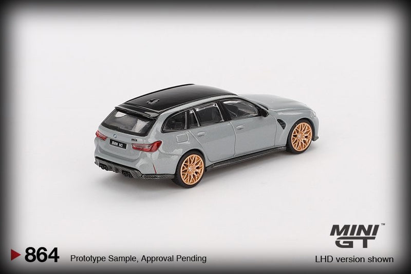 Laad de afbeelding in de Gallery-viewer, Bmw M3 TOURING (G81) COMPETITION BROOKLYN GRIJS 2024 (LHD) MINI GT 1:64
