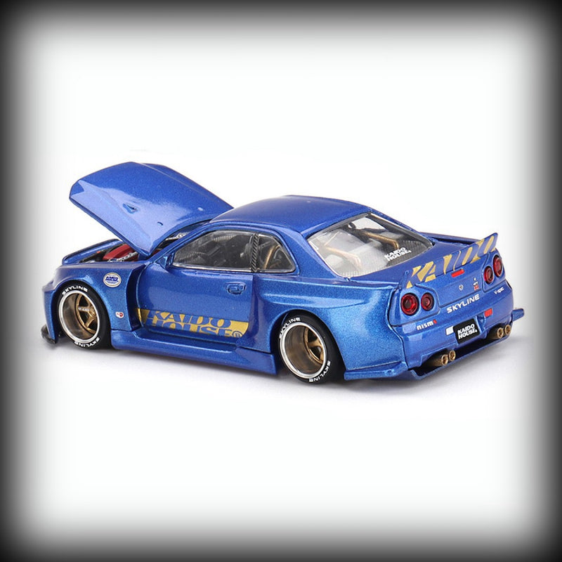 Chargez l&#39;image dans la visionneuse de la galerie, Nissan SKYLINE GT-R (R34) KAIDO*HOUSE (V2 AERO) SHINJUKU V2 1999 MINI GT 1:64
