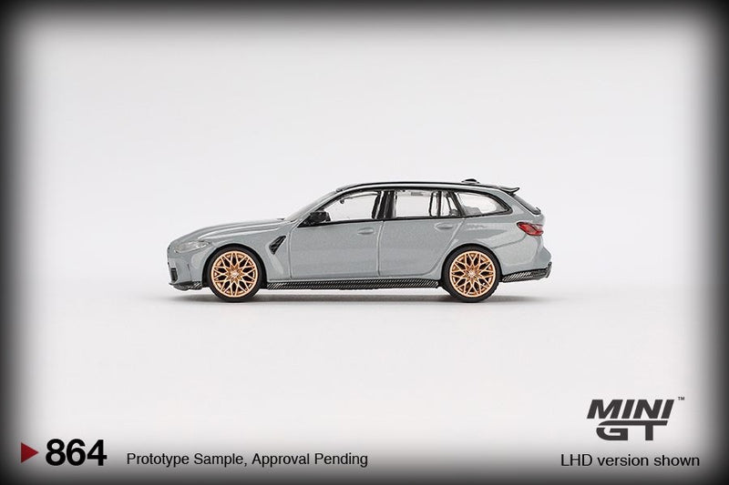 Laad de afbeelding in de Gallery-viewer, Bmw M3 TOURING (G81) COMPETITION BROOKLYN GRIJS 2024 (LHD) MINI GT 1:64
