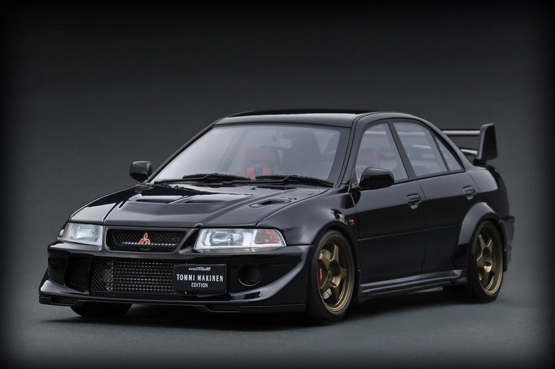 Laad de afbeelding in de Gallery-viewer, Mitsubishi Lancer Evolution VI GSR T.M.E (CP9A) Zwart IGNITION MODEL 1:18
