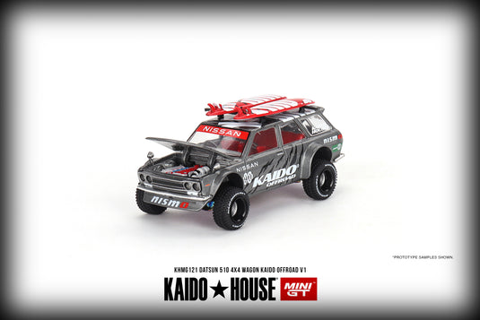 Datsun KAIDO 510 Wagon 4x4 Kaido Offroad V1 MINI GT 1:64