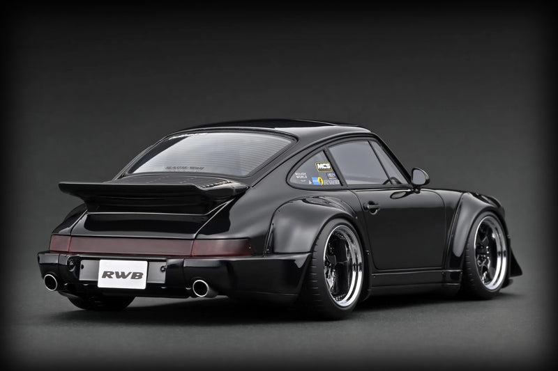 Load image into Gallery viewer, Porsche RWB 964 Black IGNITION MODEL 1:18
