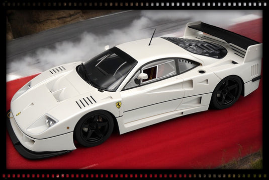 Ferrari F40 LM 1996 Press Version Blanc avec jantes noires TECNOMODEL 1:18